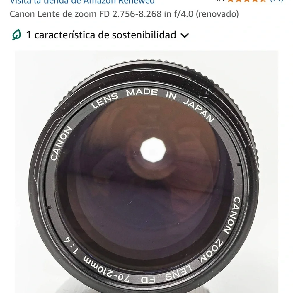 Canon Black Zoom Lens for Cameras
